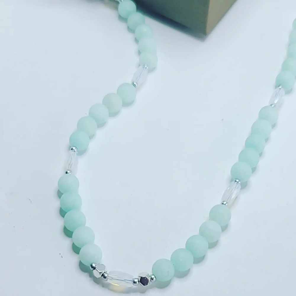 Amazonite Necklace 6 mm